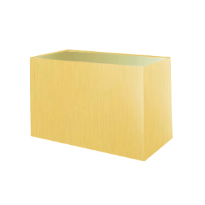 Abat-jour rectangulaire en coton jaune