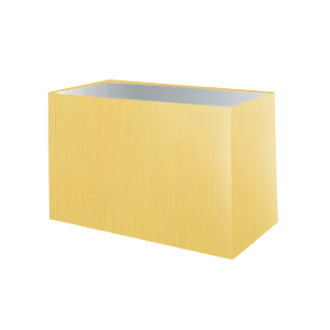 Abat-jour rectangulaire en coton jaune