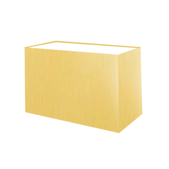 Abat-jour rectangulaire en coton jaune