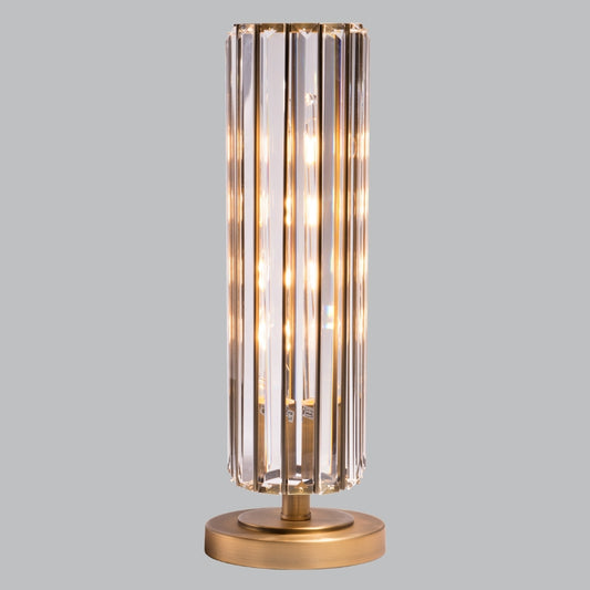 Lampe de table Yule en laiton antique