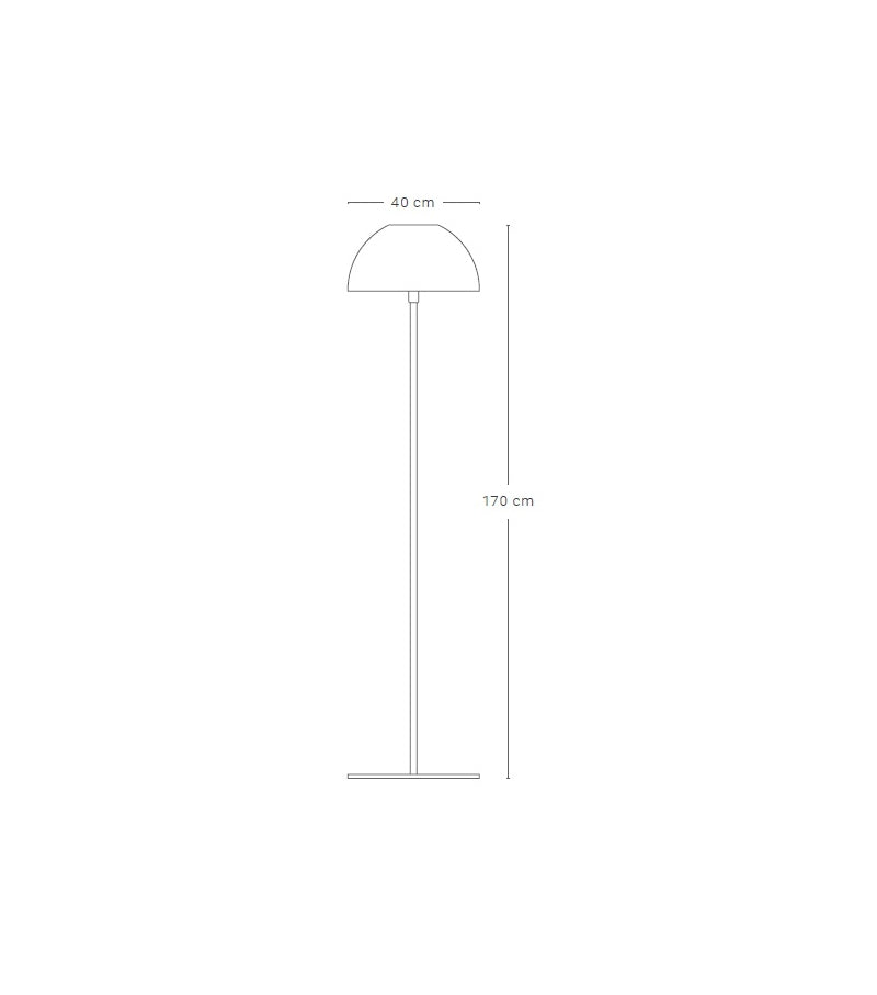 Zava Luce Amedeo Floor Lamp Dimensions