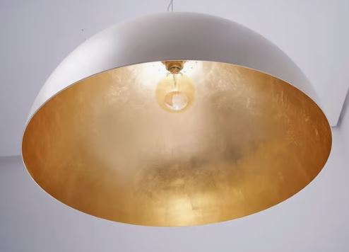 Zava Luce Amedeo Dome Pendant White and gold