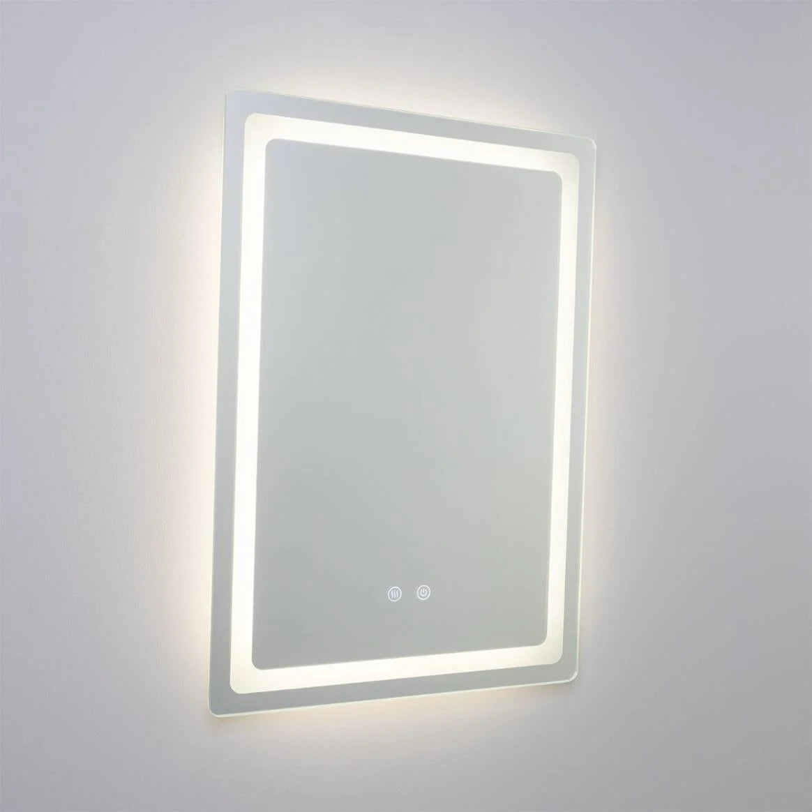 Miroir de salle de bain rectangulaire à LED Seia