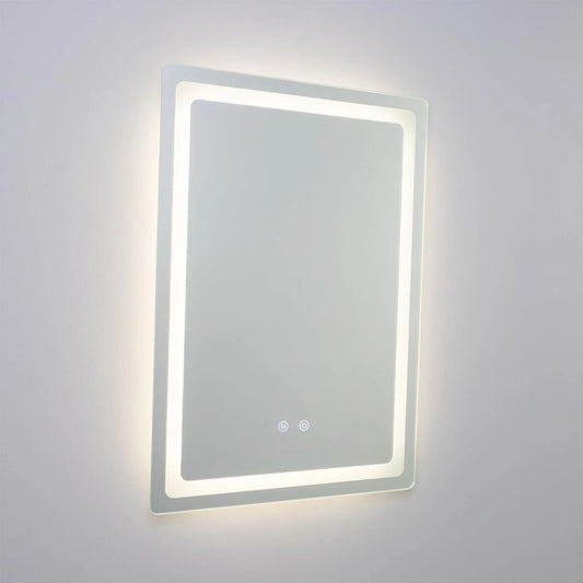Miroir de salle de bain rectangulaire à LED Seia