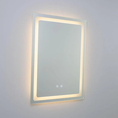 Miroir de salle de bain rectangulaire à LED Seia