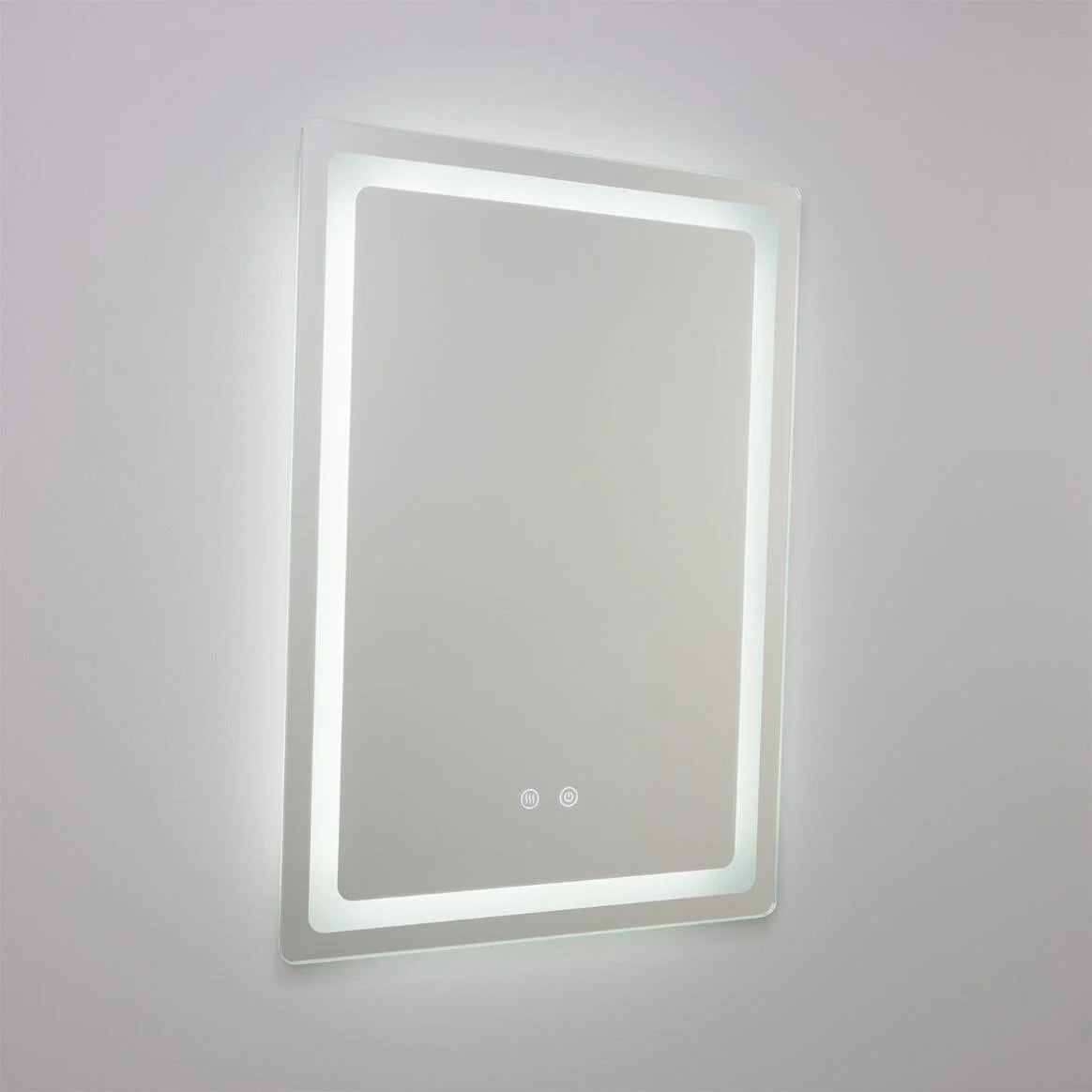 Miroir de salle de bain rectangulaire à LED Seia