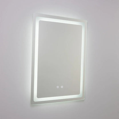 Miroir de salle de bain rectangulaire à LED Seia