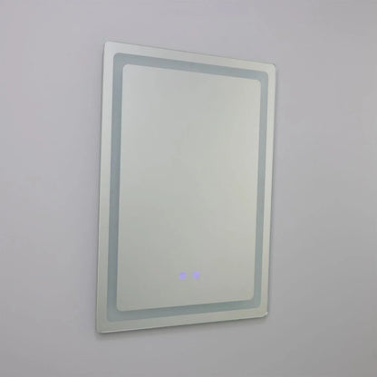 Miroir de salle de bain rectangulaire à LED Seia