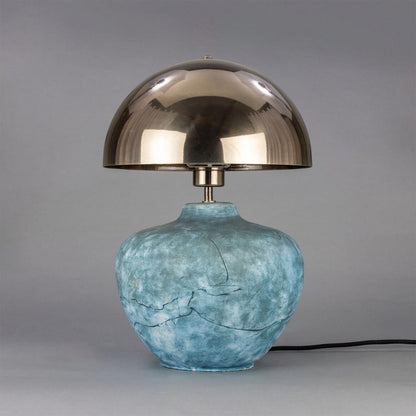 Lampe de table en céramique Lawson avec abat-jour en laiton.