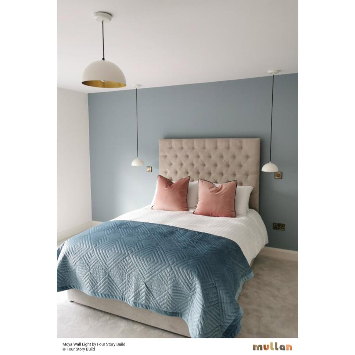 Suspension Avon Dome avec intérieur en laiton 30 cm