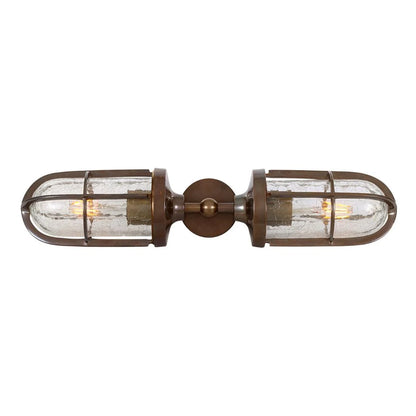 Clayton Double Well Glass Wall Light 