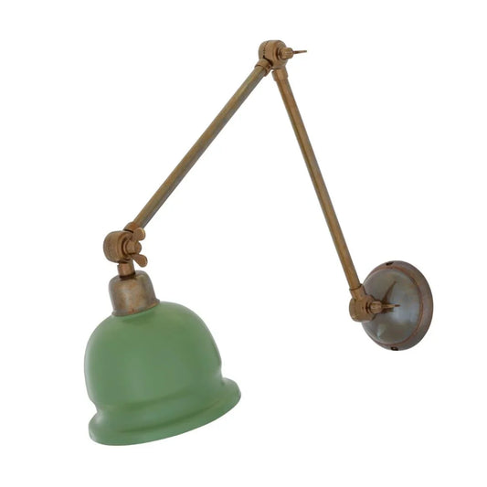 Lampe de tableau Nico Vintage à bras réglable avec abat-jour en laiton 