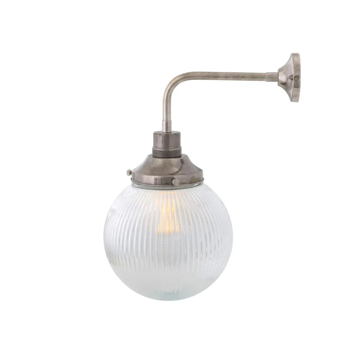 Applique murale globe en verre Holophane Stanley pour salle de bain, 20 cm, IP44