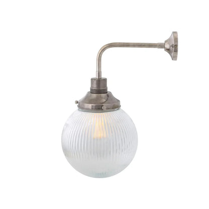 Applique murale globe en verre Holophane Stanley pour salle de bain, 20 cm, IP44