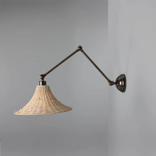 Savannah Rattan Large Wall Light