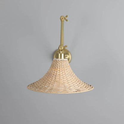 Savannah Rattan Large Wall Light