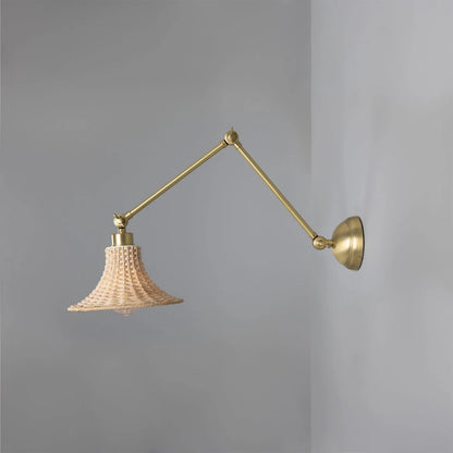 Savannah Rattan Small Wall Light
